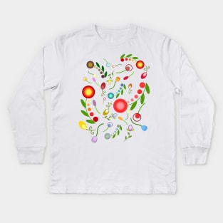 Floral pattern Kids Long Sleeve T-Shirt